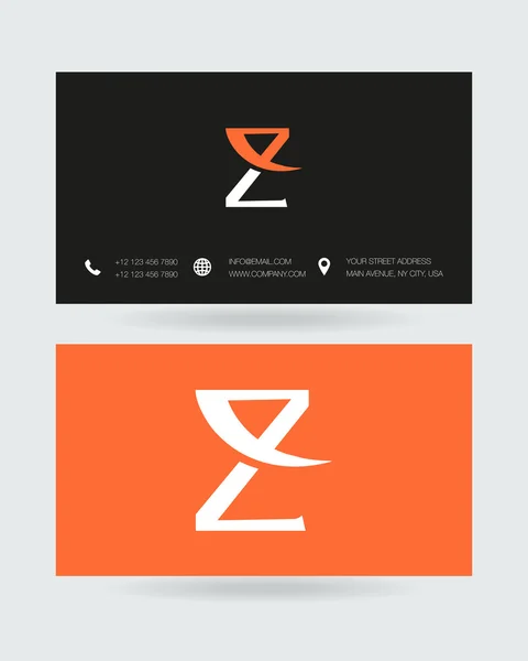 Z Letra icono logo — Vector de stock