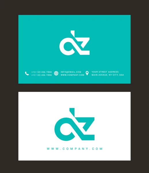 D and Z Letters Logo — Stockový vektor