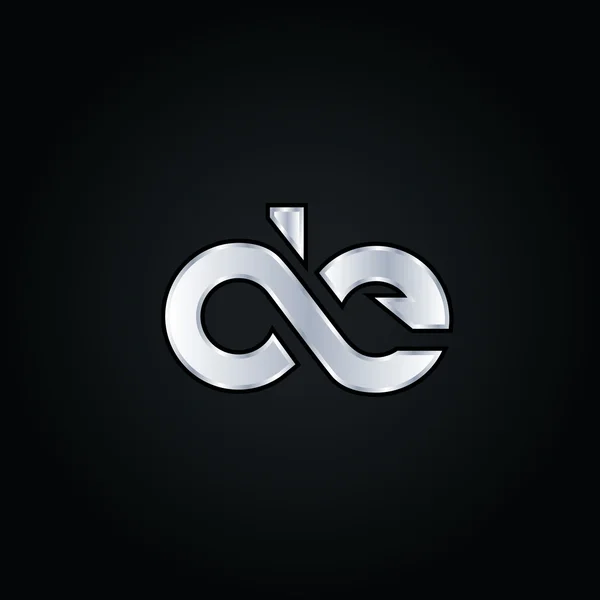 Logotipo das letras D e E —  Vetores de Stock