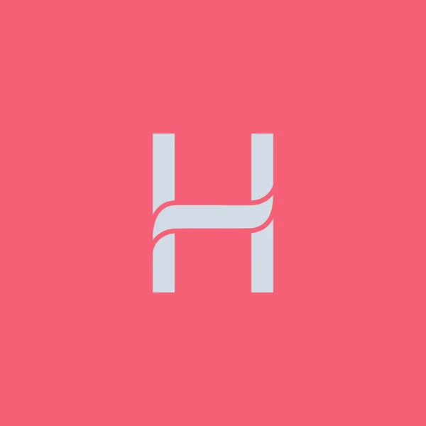 H icono de logotipo de letra — Vector de stock