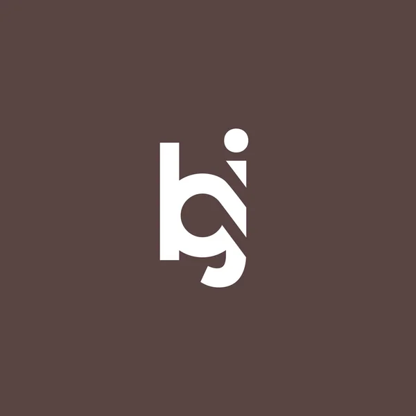 Logo des lettres B et J — Image vectorielle