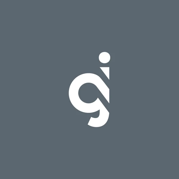 A と J の文字ロゴ — ストックベクタ