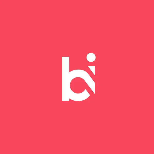 B i listów Logo — Wektor stockowy