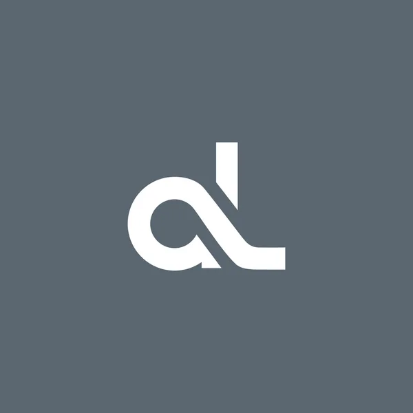 Логотип A и L Letters — стоковый вектор