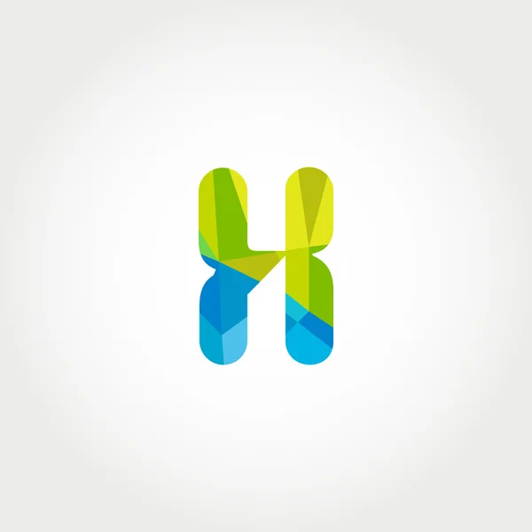 Geometrik X harfi logo simge — Stok Vektör