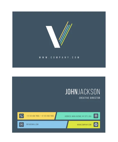 V Letra icono logo — Vector de stock