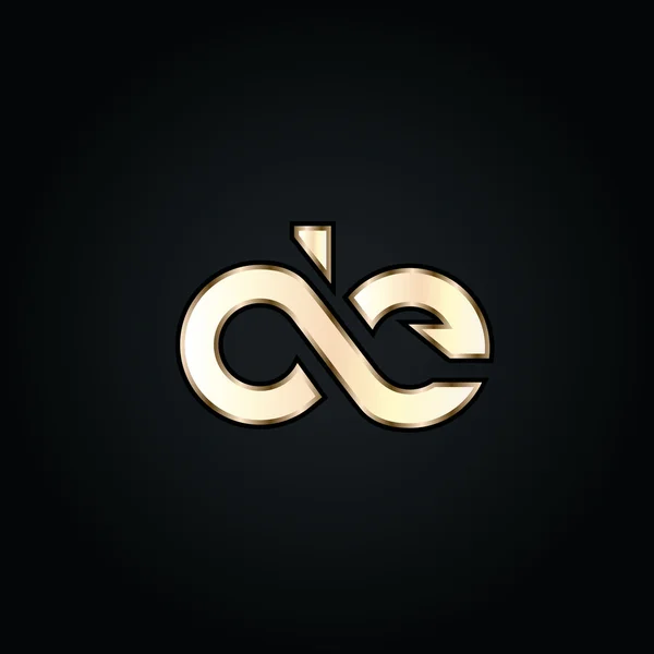 Логотип D та E-листів — стоковий вектор