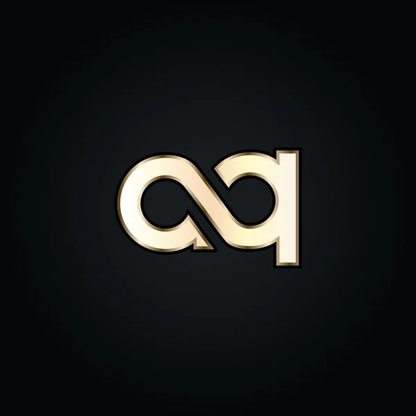 Logotipo de letras A y Q — Archivo Imágenes Vectoriales