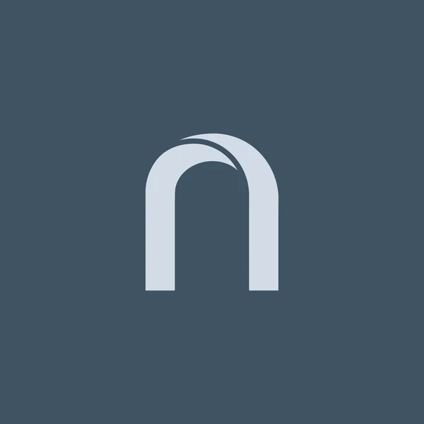 N 文字ロゴのアイコン — ストックベクタ