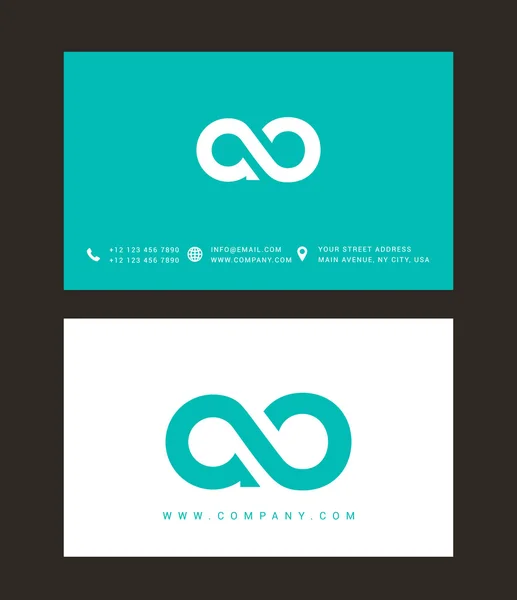 A en O brieven Logo — Stockvector