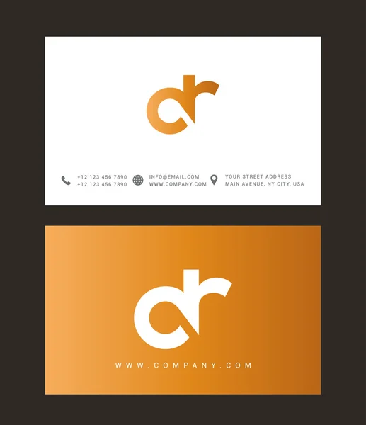 Logotipo de letras D y R — Archivo Imágenes Vectoriales