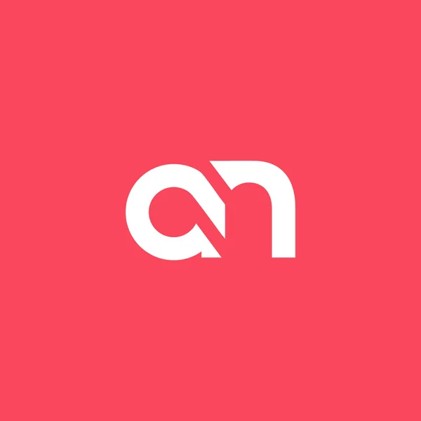 A och N bokstäver logotyp — Stock vektor