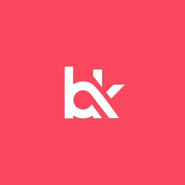 B en K Letters Logo — Stockvector