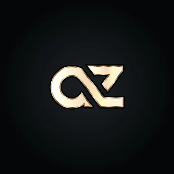 A und z Buchstaben Logo — Stockvektor