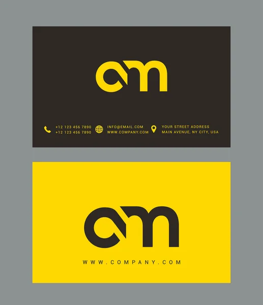 Logotipo de letras C e M — Vetor de Stock