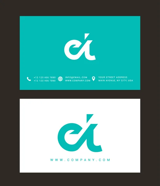 E und t Buchstaben Logo — Stockvektor