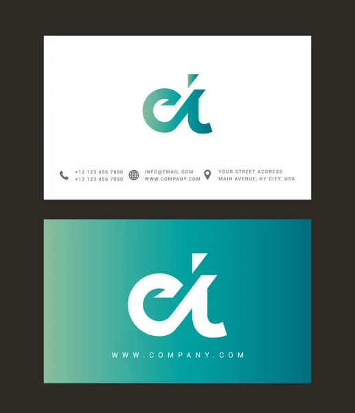 Logo des lettres E et T — Image vectorielle