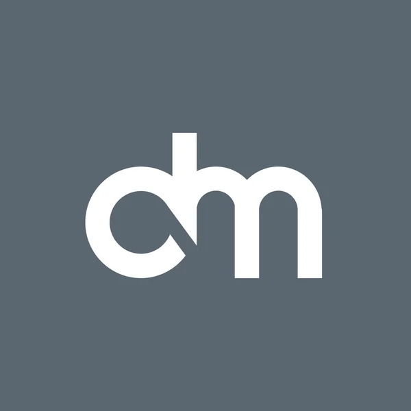 D en M brieven Logo — Stockvector