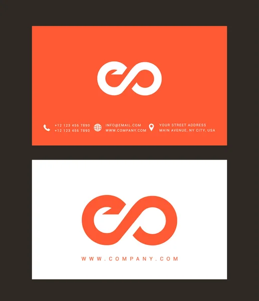 E y O Letras Logo — Vector de stock