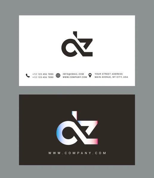 D and Z Letters Logo — Διανυσματικό Αρχείο