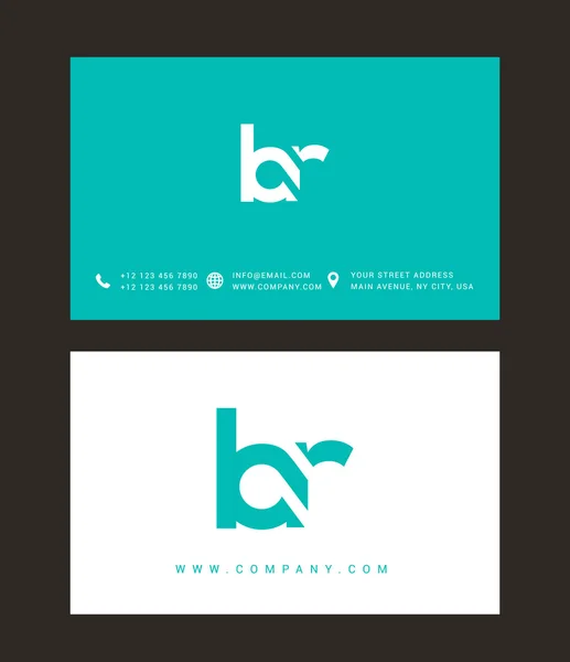 Logotipo de letras B y R — Archivo Imágenes Vectoriales