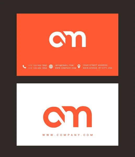 Logotipo de letras C e M — Vetor de Stock