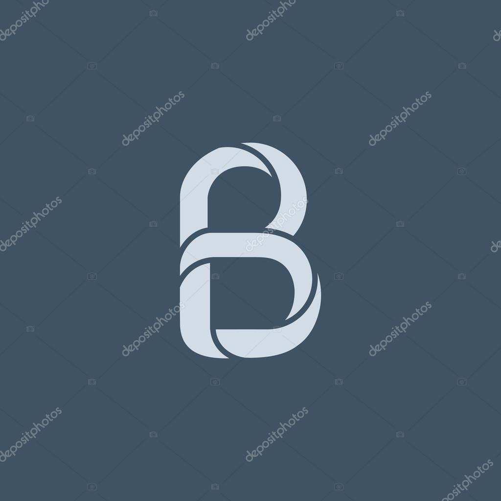 B letter logo icon, design element. vector illustration
