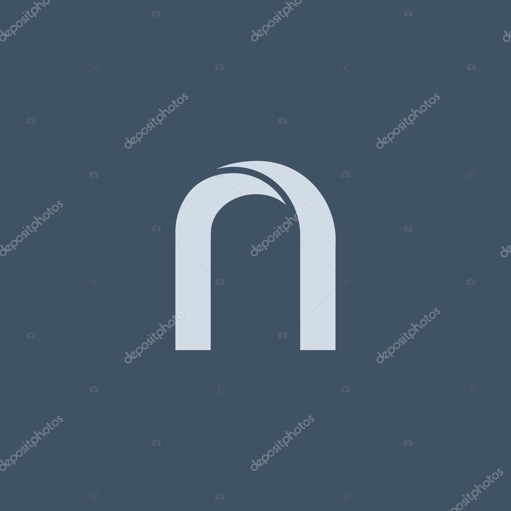 N letter logo icon, design element. vector illustration