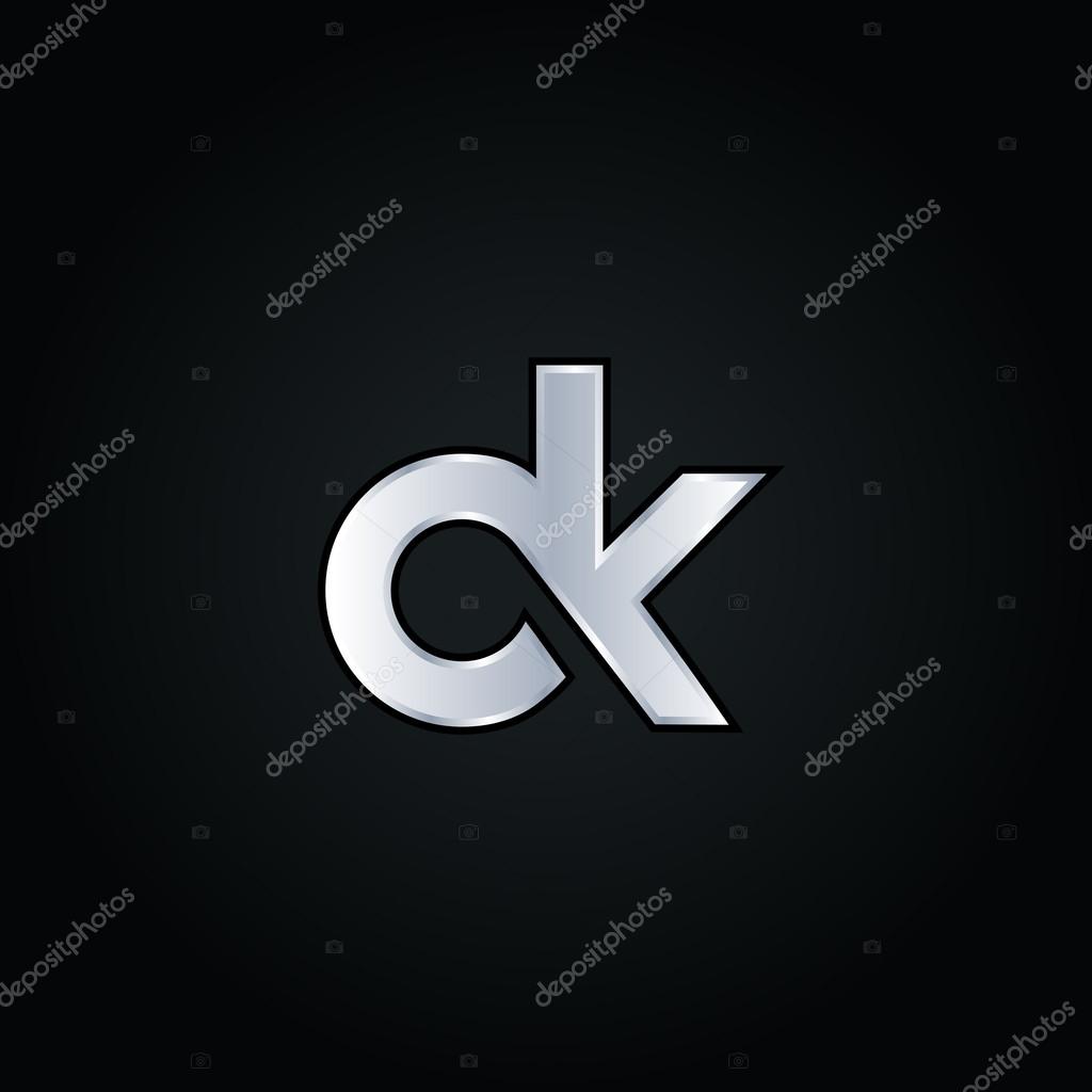 D and K Letters Logo. vector illustration