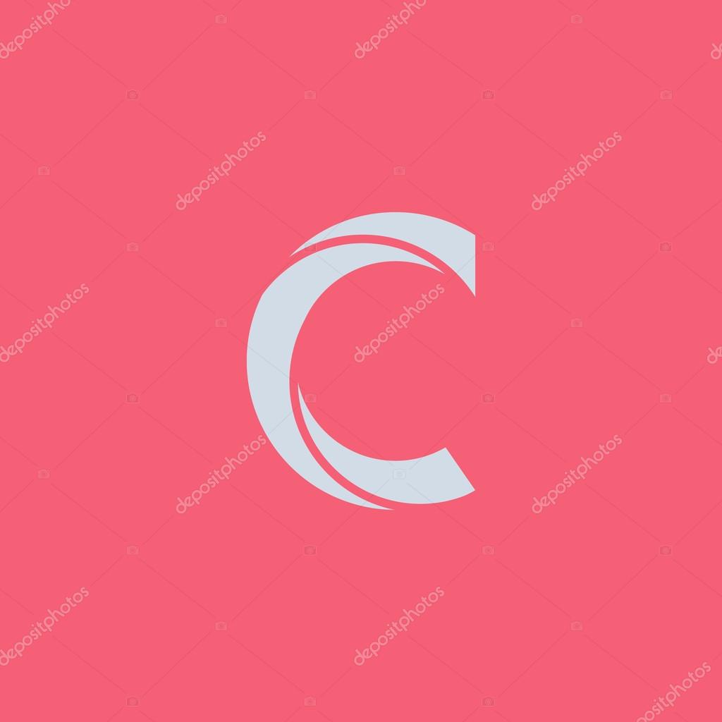 C letter logo icon, design element. vector illustration