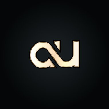 A ve U harf Logo