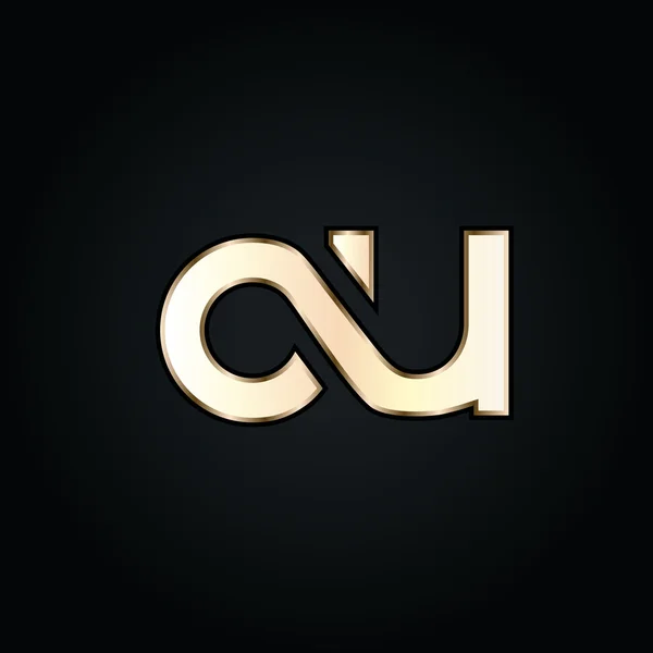 Логотип літер C та U — стоковий вектор