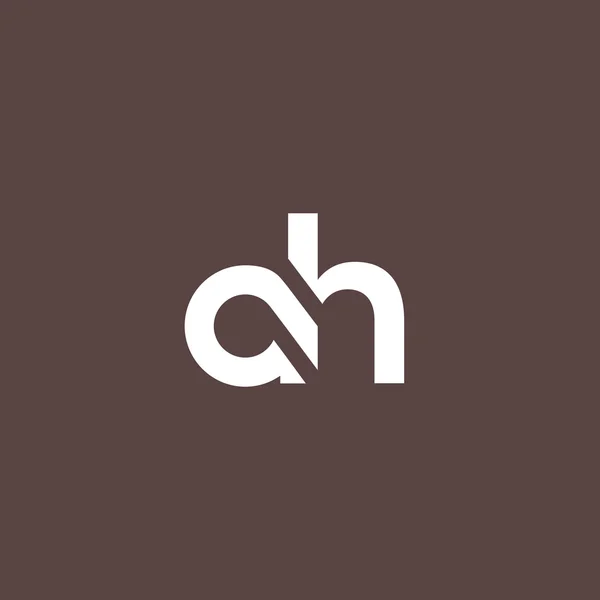 A und h Buchstaben Logo — Stockvektor