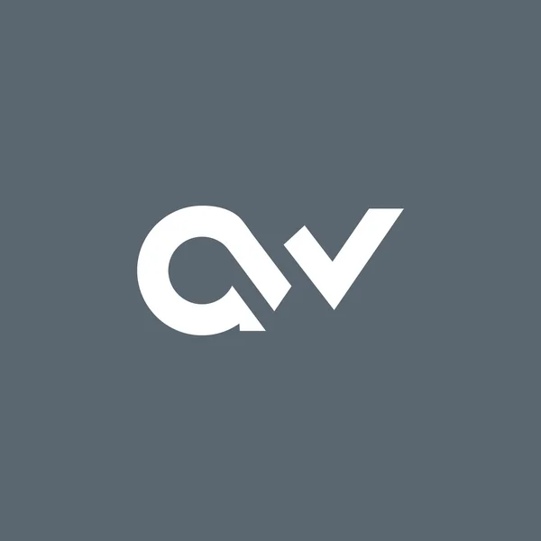 A und w Buchstaben Logo — Stockvektor