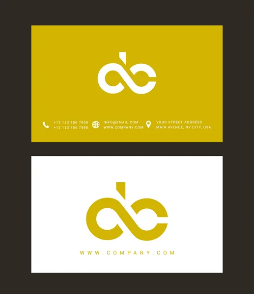 D en C brieven Logo — Stockvector