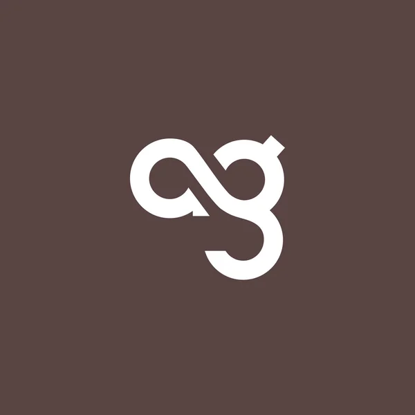 Logotipo de letras A y G — Archivo Imágenes Vectoriales