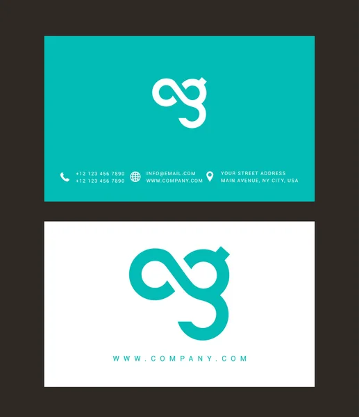 Logo lettere C e G — Vettoriale Stock