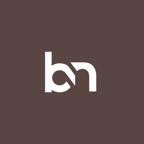 B és N betű logó — Stock Vector