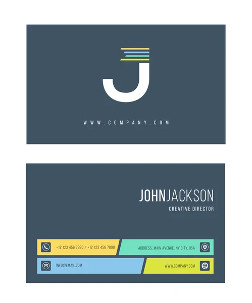 J brief pictogram logo — Stockvector