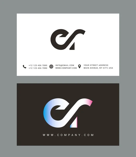 E and R Letters Logo — Διανυσματικό Αρχείο