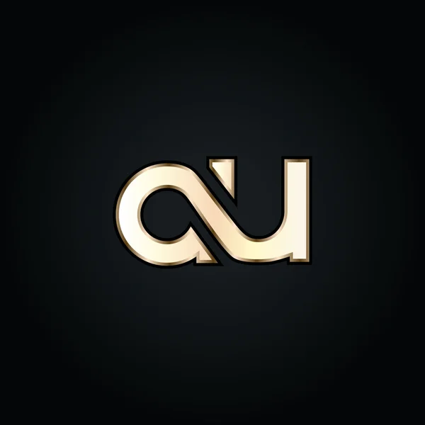Логотип літер A та U — стоковий вектор