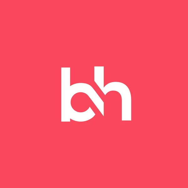 B och H bokstäver logotyp — Stock vektor