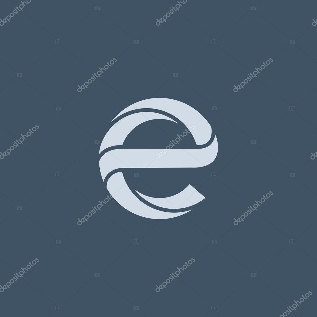 E letter logo icon, design element. vector illustration