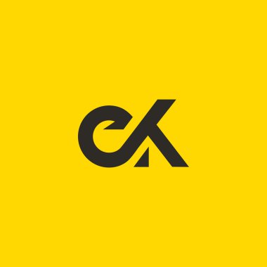 E ve K harf Logo