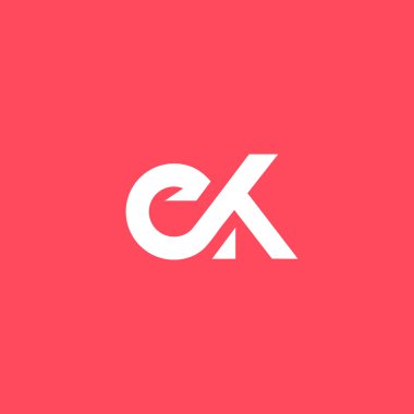 E ve K harf Logo