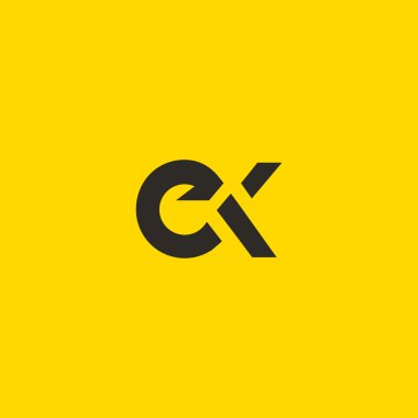 E ve X harf Logo