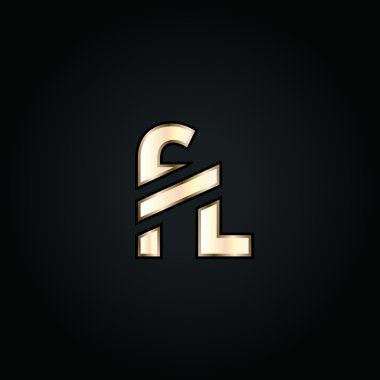 F ve L harfleri Logo