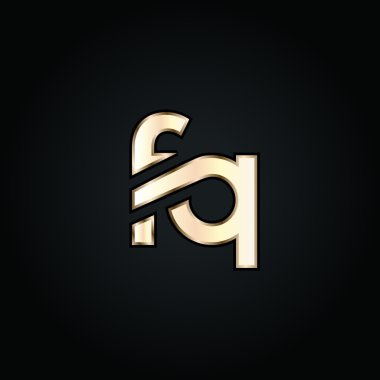 F ve Q harf Logo