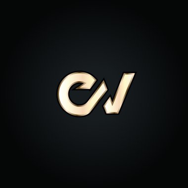 E ve V harf Logo
