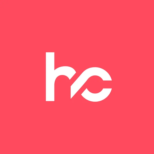 H and C Letters Logo — ストックベクタ